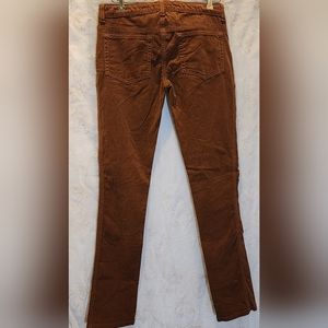 Bella Dahl Pants Black Corduroy Mid Rise Skinny Stretch Soft Velvet